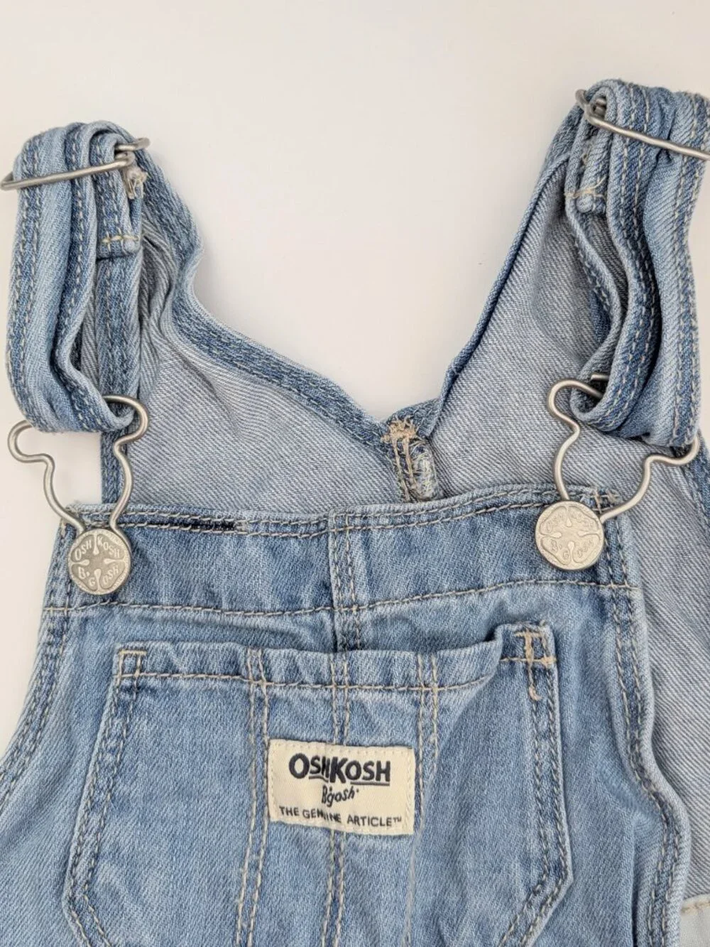OshKosh Girls' (4T) Denim Overall Dress/Jumper with Rainbow Colored Tulle Skirt